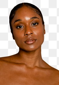 African American woman png, transparent background