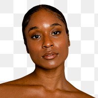 African American woman png, transparent background