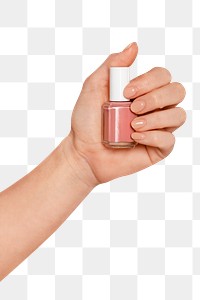 Nail polish png bottle, transparent background