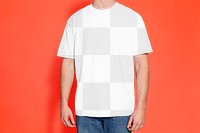 Men's tshirt png mockup, transparent design 