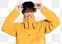 Skier outfit png man, transparent background