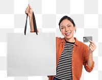 Big shopping bag png mockup