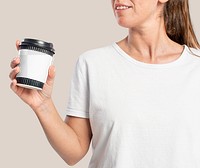 Coffee cup sleeve png mockup