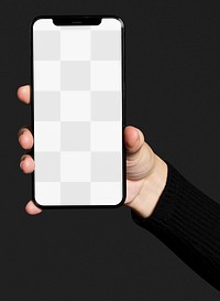 Smartphone png with screen mockup