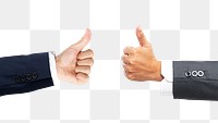 Png Business thumbs up mockup hand gesture