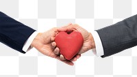 Png Hands holding heart mockup in love and relationship concept