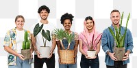 Happy plant parents mockup psd