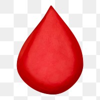 Png Blood drop clay mockup donation plasticine clay DIY element