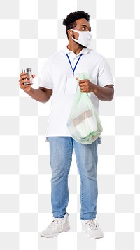 Png Beach cleanup volunteer mockup during the new normal