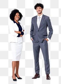 Png Diverse business people mockup full body portrait for jobs and career campaign