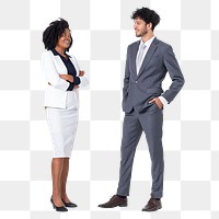 Png Diverse business people mockup full body portrait for jobs and career campaign