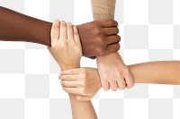 Png Diverse hands united mockup community care gesture