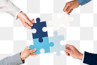 Png Hands holding puzzle mockup business problem solving concept