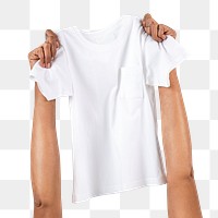 Png Hand holding t-shirt mockup  kids apparel