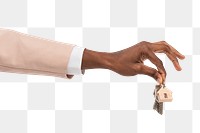 Png Hand holding key mockup real estate agent