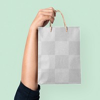 Png Paper shopping bag mockup for food takeaway concept