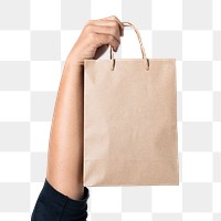 Png Paper shopping bag mockup for food takeaway concept