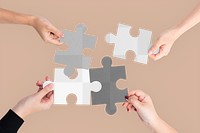 Png Hands holding puzzle mockup business problem solving concept