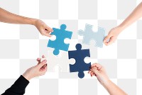 Png Hands holding puzzle mockup business problem solving concept