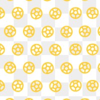 Rotelle png pasta food pattern background in yellow cute doodle style