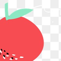 Red apple fruit design element