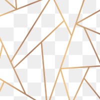 Gold geometric triangle png background