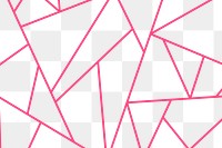 Pink triangle png patterned background
