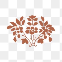 Png floral Japanese ornamental element