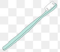 Toothbrush png doodle illustration earth friendly living