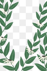 Seamless floral patterned png background transparent