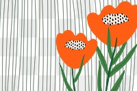 Poppy patterned png background transparent