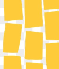 Yellow png blocks pattern background in ditalini pasta shape