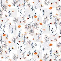 Png wildflower pattern transparent background