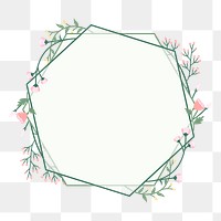 Png frame with wildflower border