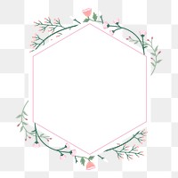 Png frame with wildflower border