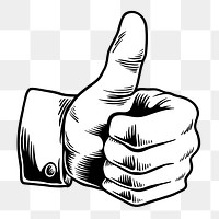 Thumbs up sticker design element 