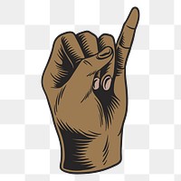 Pinky finger sign language design element