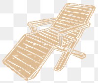 PNG beach chair printmaking transparent