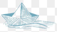 Png blue sailboat printmaking transparent