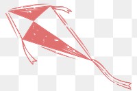 PNG flying kite printmaking transparent