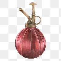 Hand drawn plant spray bottle png
