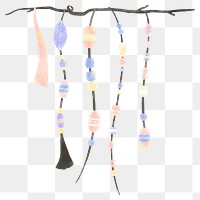 Png pastel bohemian bead strings