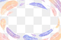 Oval Boho style frame png