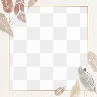 Square png Bohemian style frame