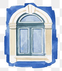 Png old window architectural watercolor clipart 