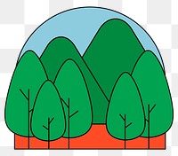 Png environment sticker clipart with save forest illustration