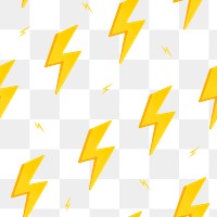 Lightning bolt png pattern seamless background sticker