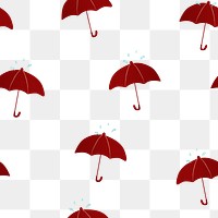 Umbrella png pattern seamless background sticker