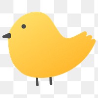 Little bird png sticker, cute animal transparent clipart