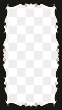 Png border frame with gold ornament